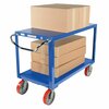 Vestil Ergo Handle Cart, Steel, 2 Shelves, 4000 lb DH-PU2.4-2448